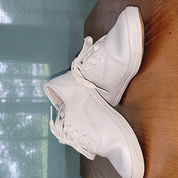 Girls Keds Champion Leather Sneakers, White, 11.5W, New-Slight Defect - Picture 12 of 16